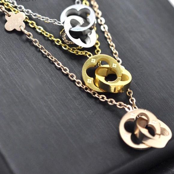 Jewelry - Gold, Silver & Rose Gold Tone necklace